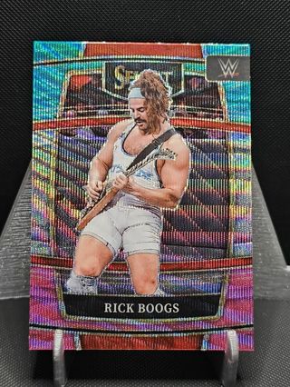 2022 WWE Select Rick Boogs Concourse Tri-Color WAVE Prizm #82