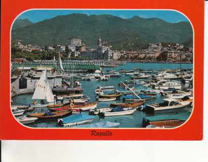 Vintage Postcard Port Rapallo, Italy