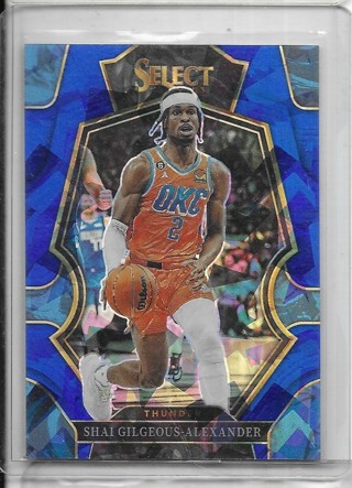 Shai Gilgeous Alexander 2022-23 Select Prizm Blue Ice #156