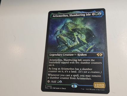 Magic the gathering mtg Arixmethes Slumbering Isle rare card March of the Machine