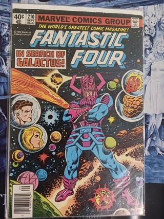 Marvel Fantastic Four 1979 issue 210 Comic Book Galactus