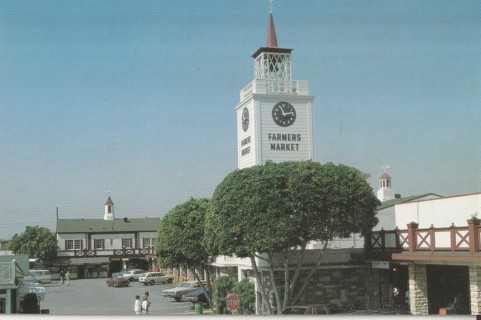 Vintage Unused Postcard: ginz: Greater Los Angeles, CA, Farmer's Market