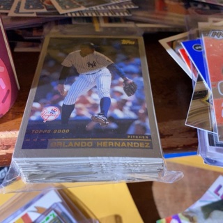 (50) random 2000 Topps 2000 baseball cards 