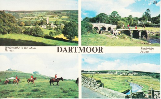 Vintage Postcard Dartmoor, England