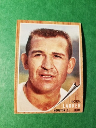 1962 - TOPPS EXMT - NRMT BASEBALL - CARD NO. 23 - NORM LARKER - COLTS