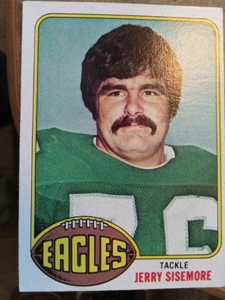 1976 TOPPS JERRY SISEMORE PHILADELPHIA EAGLES FOOTBALL CARD# 524