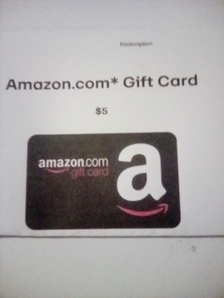 Amazon $5.00 e-gift card 