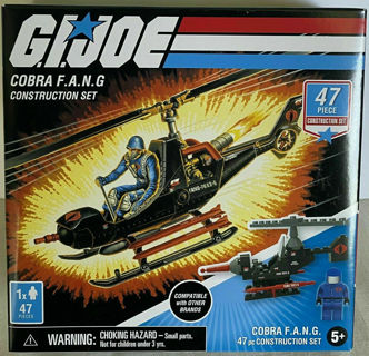 New GI Joe Cobra FANG 47 Piece Construction Set By Hasbro Kids Toy Ages 5+