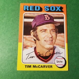 1975 - TOPPS BASEBALL CARD NO. 586 - TIM McCARVER - RED SOX