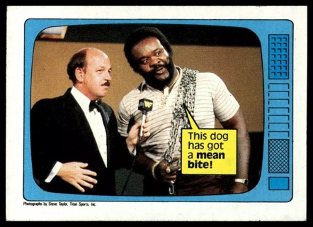 1985 Topps WWF Pro Wrestling Stars #58 Gene Okerlund / Junkyard Dog