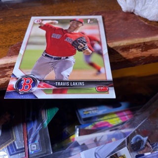 2018 bowman 1st Travis lakins baseball card 