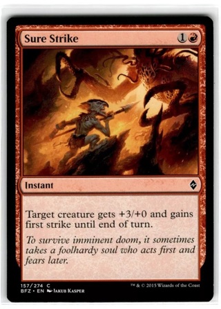 MTG Magic The Gathering Sure Strike Common