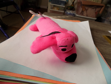 Pink puppy dog squeaker toy for dog