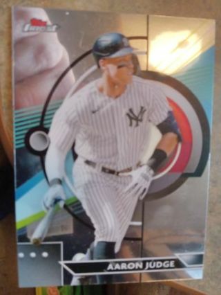 2023 TOPPS FINEST AARON JUDGE NEW YORK YANKEES BASEBALL CARD# 1