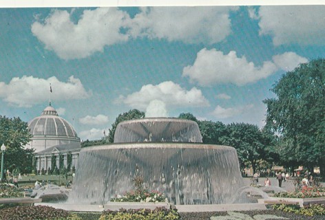 Vintage Unused Postcard: g: Princess Margaret Fountain, Canada