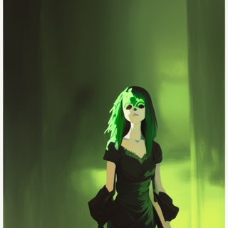 Listia Digital Collectible: Green Goth