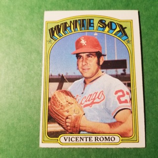 1972 - TOPPS BASEBALL CARD NO. 499 - VICENTE ROMO - WHITE SOX