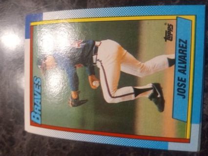 Jose Alvarez 1990 Topps Atlanta Braves