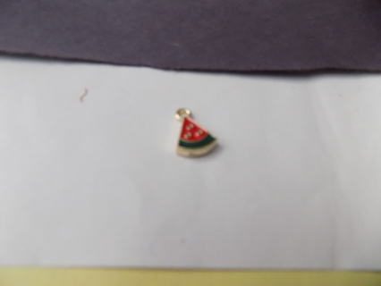 enameled slice of pepperoni pizza charm