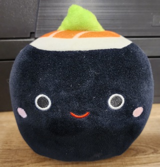 NWOT - Squishmallow - "Shozo" Black Sushi Roll