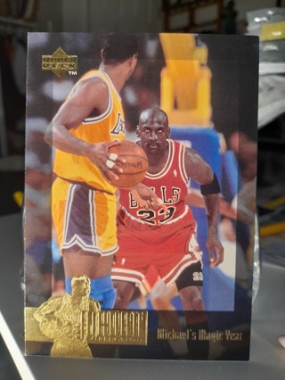 1996 Michael Jordan Upper Deck JUMBO 3'4' vs Magic / Bulls