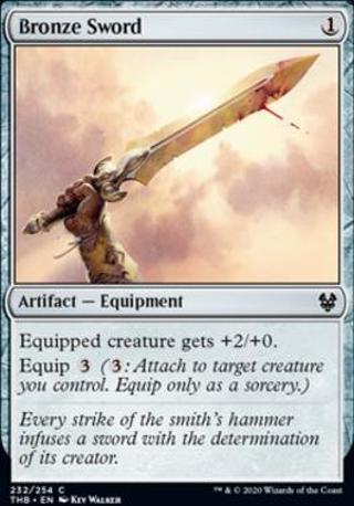 Bronze Sword * Theros Beyond Death * MTG magic the gathering