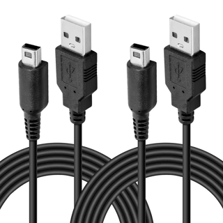 2-Pack USB Charging Cord for Compatible with Nintendo New 3DS/3DS XL/2DS/2DS XL/DSi XL L