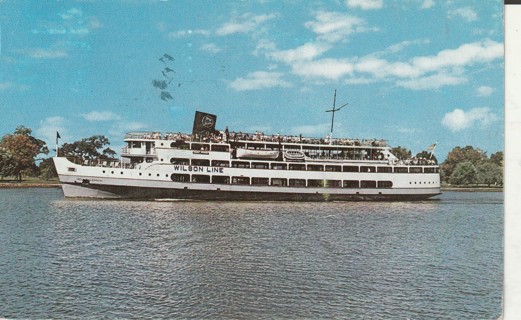 Vintage Used Postcard: d: 1962 SS Mount Vernon