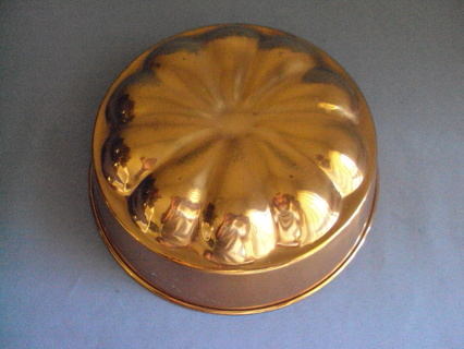 Copper Round Jello Mold Wall Hanging