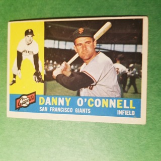 1960 - TOPPS BASEBALL CARD NO. 192 - DANNY O'CONNELL - GIANTS