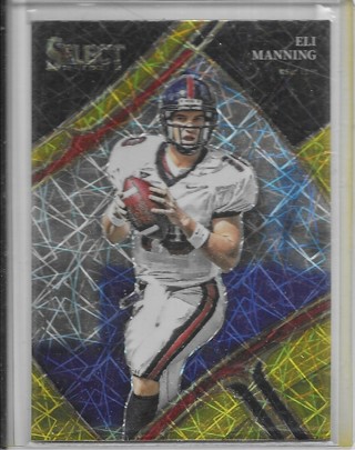 Eli Manning 2023 Select Draft Prizm Gold Laser #190