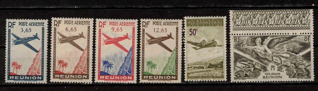 Reunion Old Airmail Stamps