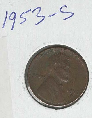 1953S USA Wheat Cent