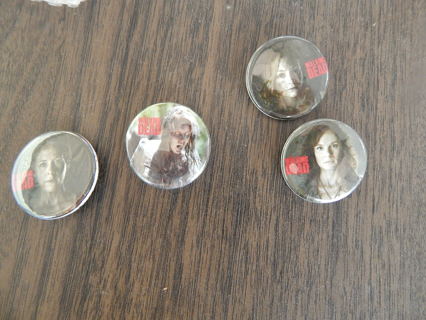 Collectable Pins--set of 4 "WALKING DEAD" series