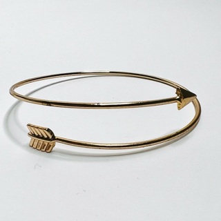 Gold Arrow Bangle Bracelet 