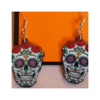 Sugar Skull Day of the Dead Earrings