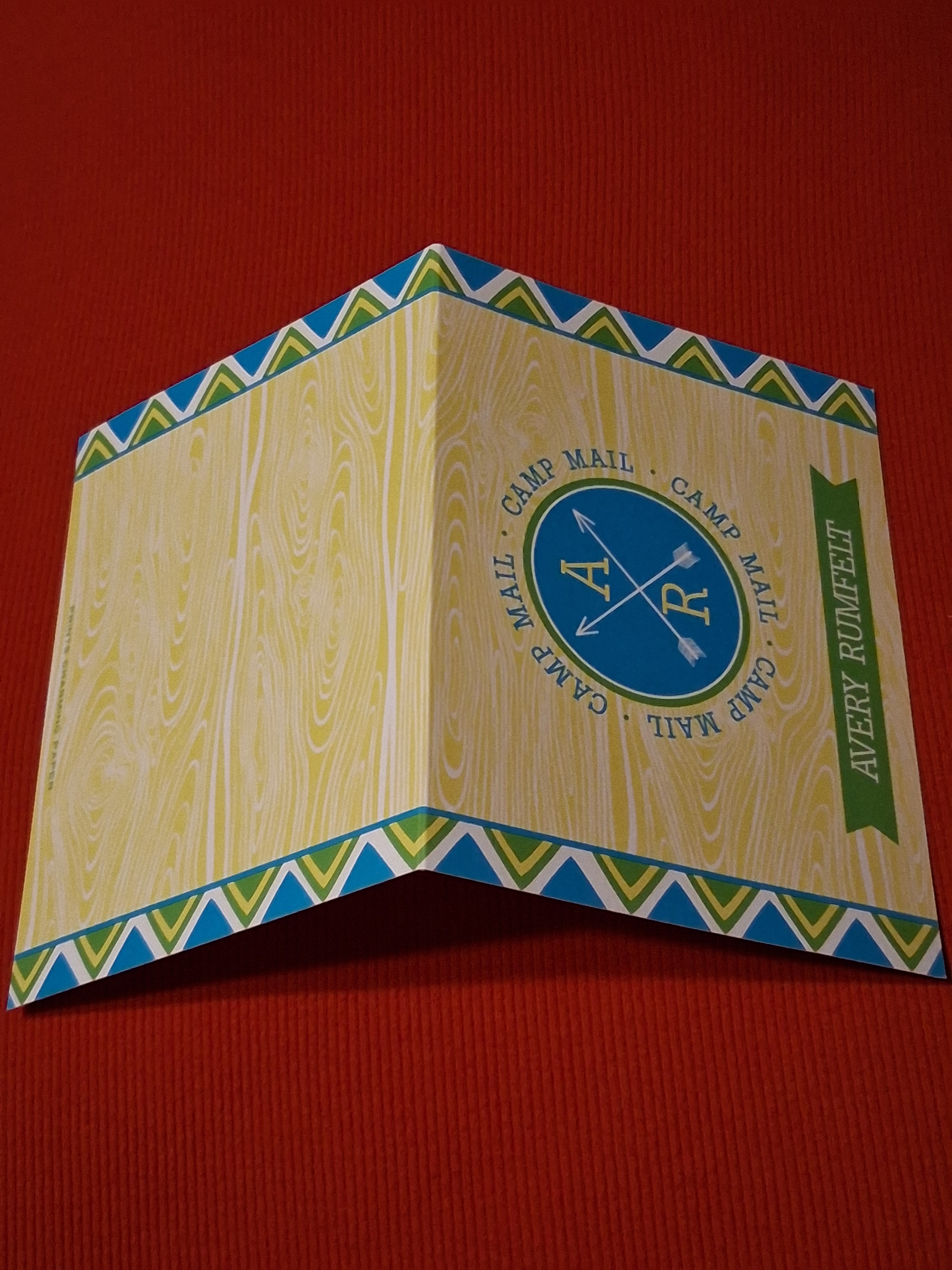 FREE: CAMP MAIL Notecard