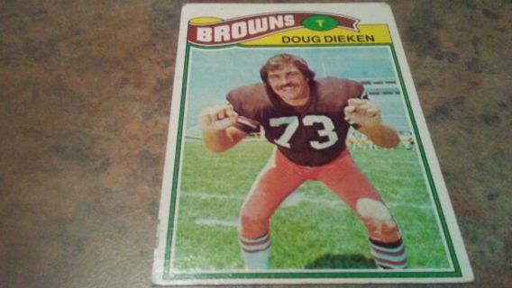 1977 TOPPS DOUG DIEKEN CLEVELAND BROWNS FOOTBALL CARD# 162
