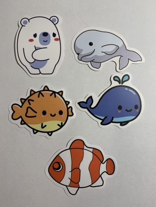 CUTE ANIMAL STICKERS~LOT 3~FREE SHIPPING!