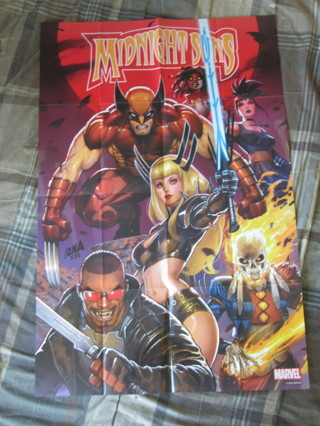 Huge 24"x36" Comic Shop promo Poster: Marvel - Midnight Sons