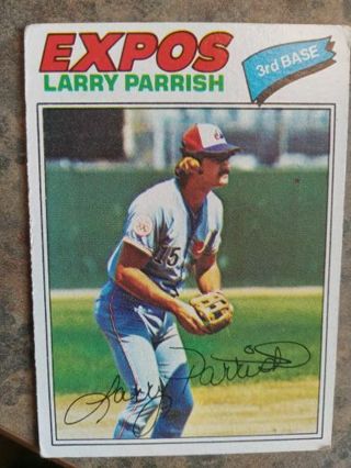 1977 TOPPS LARRY PARRISH MONTREAL EXPOS BASEBALL CARD# 526