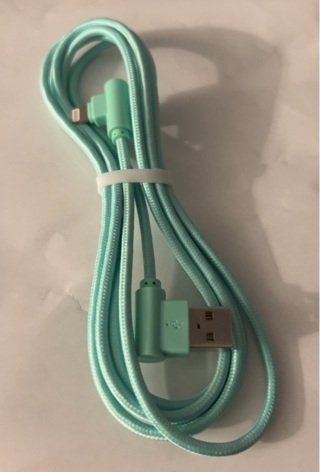 NEW: 6ft Rt Angle MFI Certf’d Apple Lightening-USB Charger/Data Sync Cable. iPhone 14,13,12..Pro...