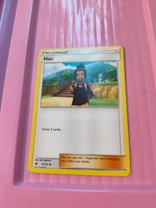 TRAINER Hau Pokemon Card