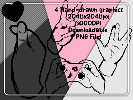 Original Hand-Drawn Handy Graphics (Set 3) - Digital Download