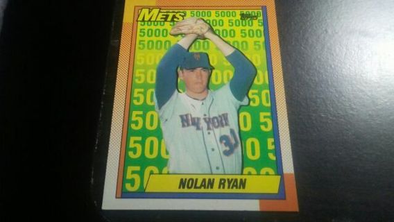 1990 TOPPS NOLAN RYAN NEW YORK METS BASEBALL CARD# 2