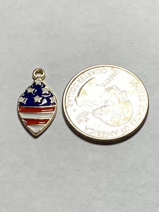 4th OF JULY CHARM~#10~1 CHARM ONLY~FREE SHIPPING!