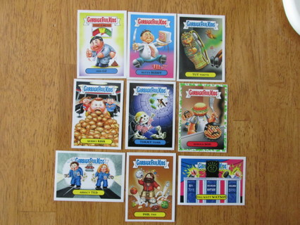 9 Garbage Pail Kids Stickers (2016)