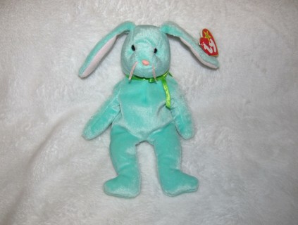 Ty Beanie Baby Hippity the Mint Green Bunny Rabbit