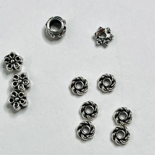 Tibetan Silver Spacer Beads 4 Patterns 