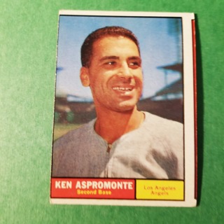 1961 - TOPPS EXMT - NRMT BASEBALL - CARD NO. 176 - KEN ASPROMONTE - ANGELS